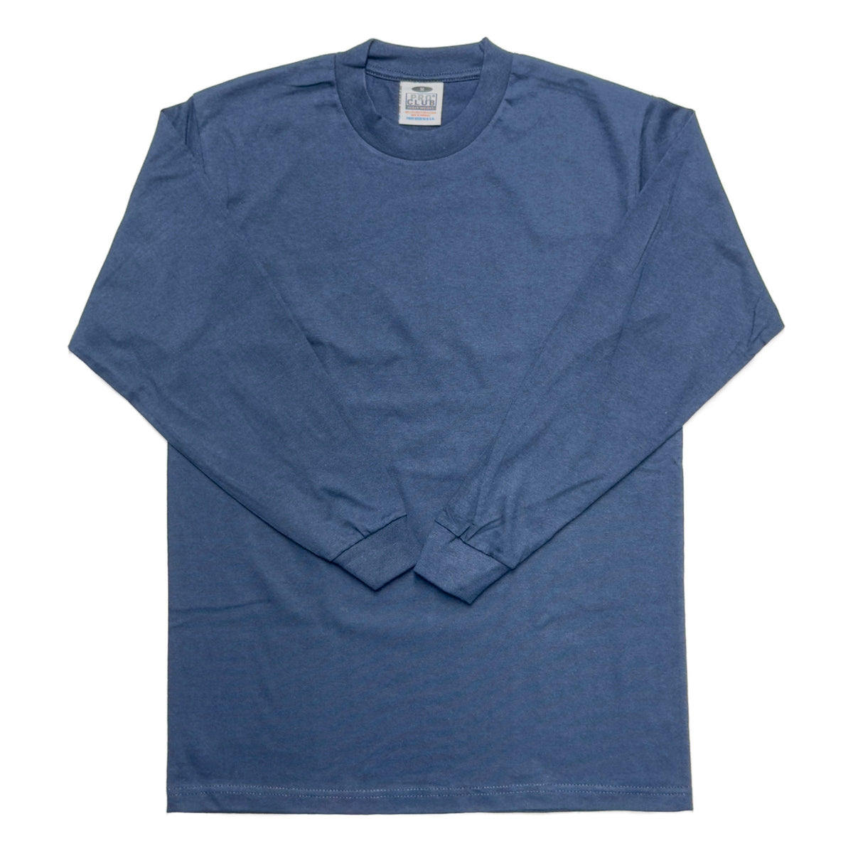 Pro Club Men's Heavyweight Cotton Long Sleeve Crew Neck T-Shirt